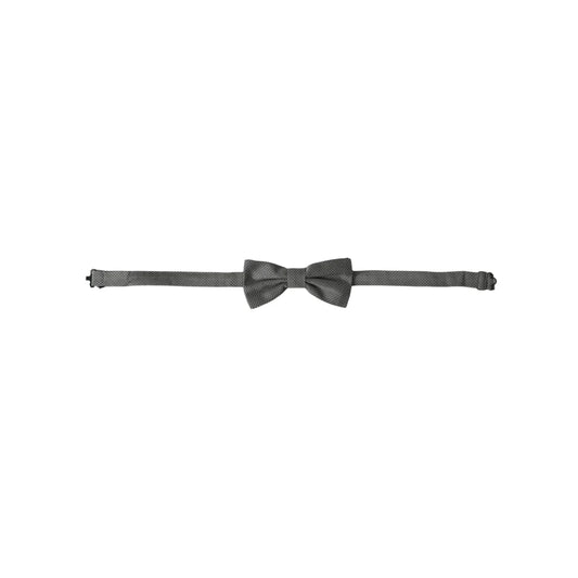 Dolce Gabbana Bow Tie with Sleek Metal Clasp Style &