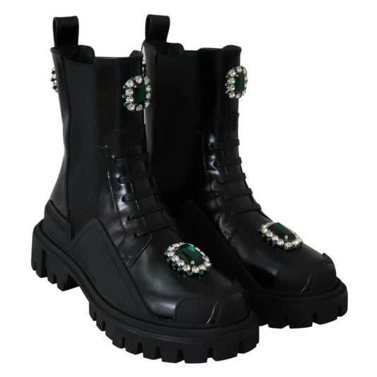Dolce & Gabbana Combat Boots Dress Power Attitude