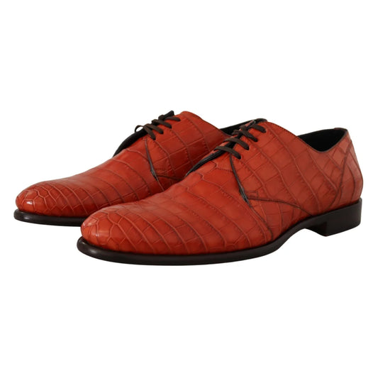 Dolce & Gabbana Exotic Croc Leather Dress Shoes