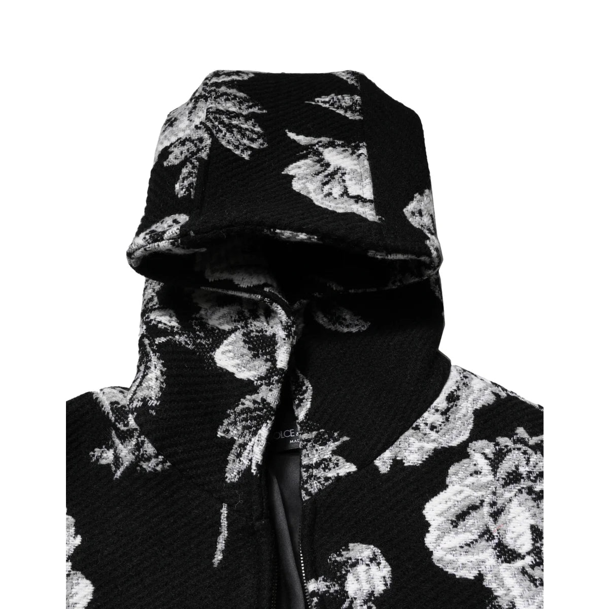 Dolce & Gabbana Floral Jacket Hooded with Full Zip Closure