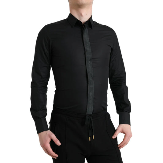 Dolce & Gabbana Gold Dress Shirt in Luxe Silky Cotton Poplin