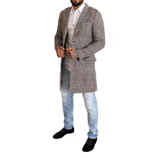 Dolce Gabbana Gray Check Jacket Unleashed Authentic Style &