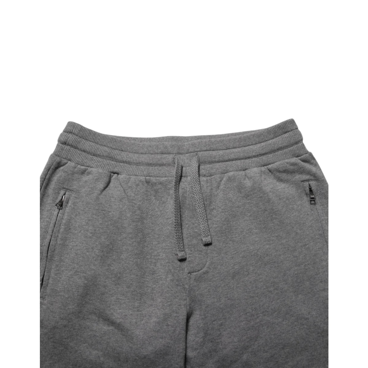 Dolce & Gabbana Gray Cotton Jogger Sweatpants with Elastic Waistband