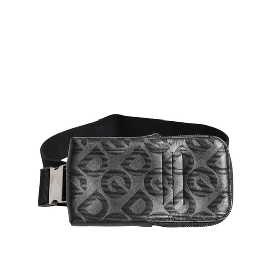 Dolce & Gabbana Gray DG Logo Mania Purse Belt Bag Vibrant Design