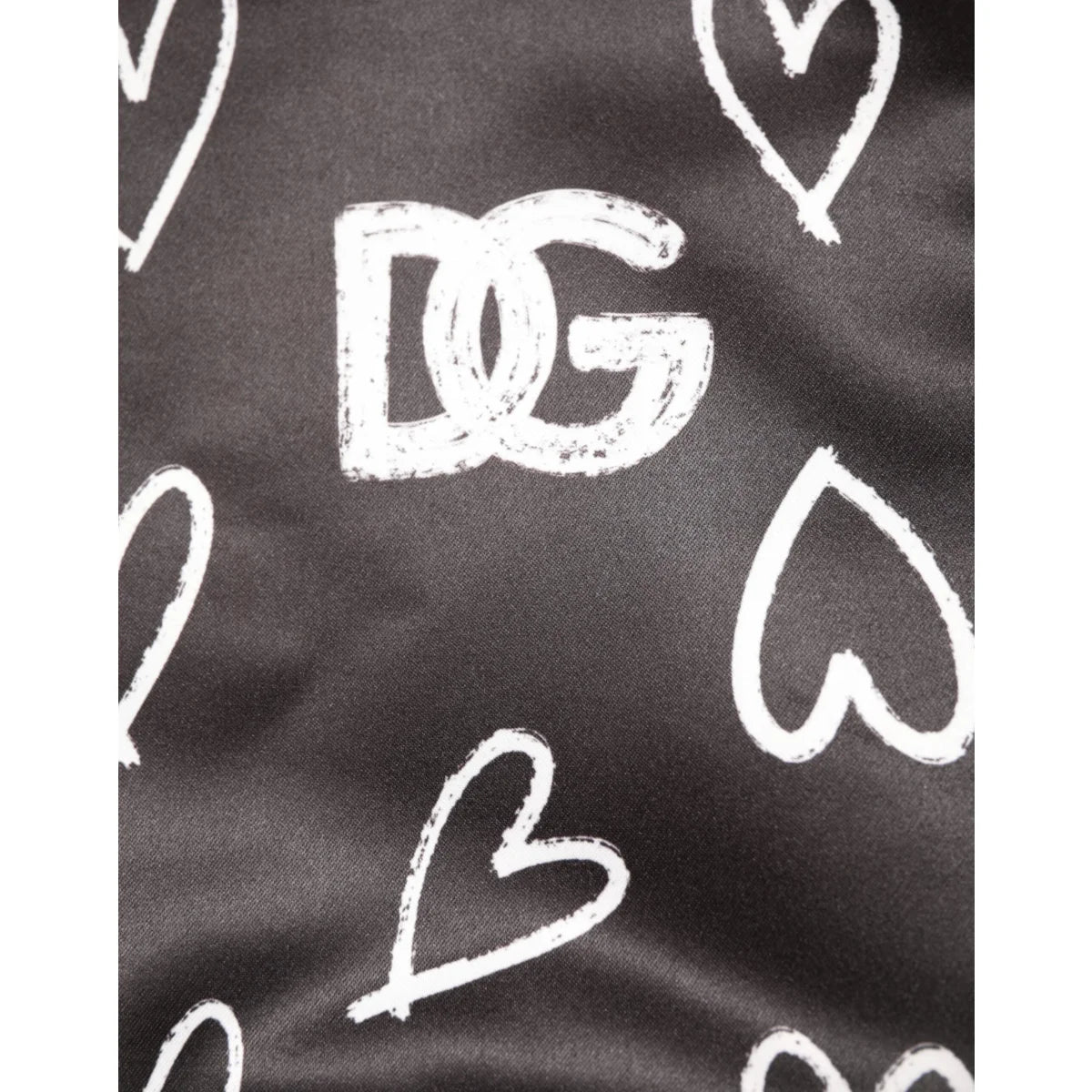Dolce Gabbana Heart Print Bomber Jacket Long Sleeve Zip Up &