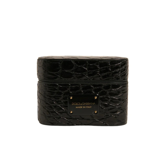 Dolce & Gabbana Leather Airpods Case Luxury Designer Accessory