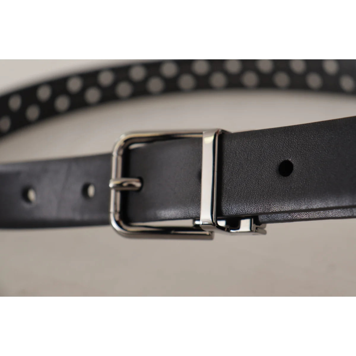 Dolce & Gabbana Leather Belt Metal Buckle Exudes Luxe Style