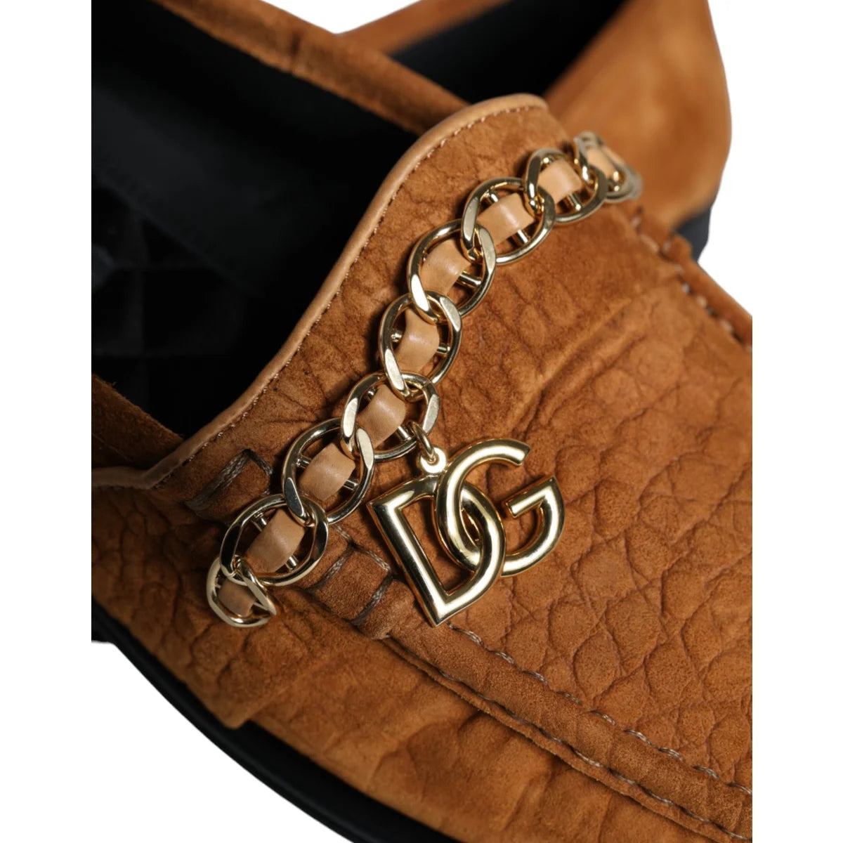 Dolce and Gabbana Leather Moccasin Flat Shoes for Effortless Style &