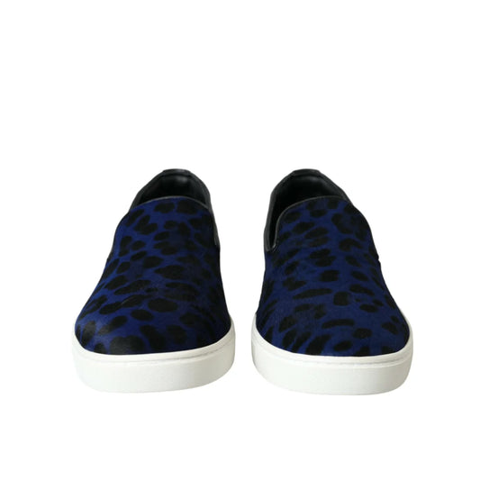 Dolce Gabbana Leopard Calfskin Hair Loafers Sneakers Shoes &
