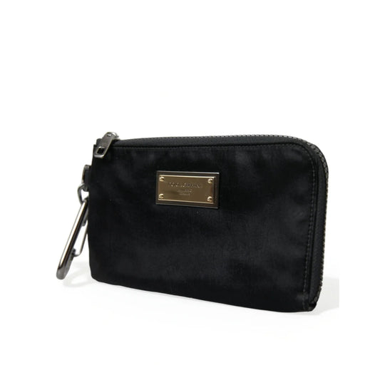 Dolce & Gabbana Leopard Print Nylon Calfskin Pouch