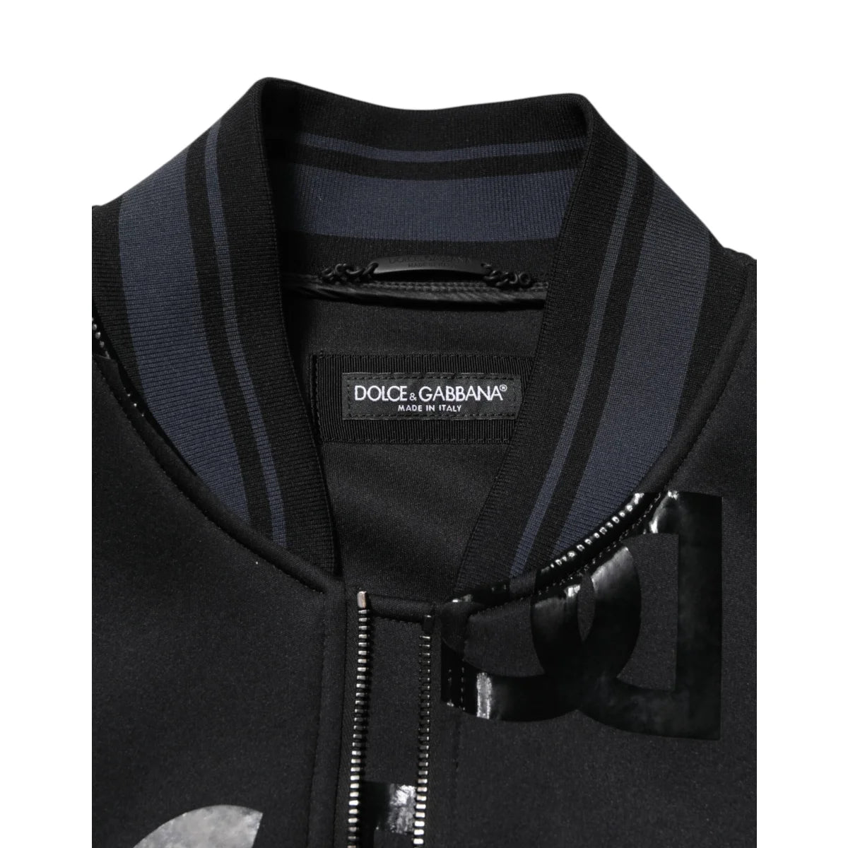 Dolce Gabbana Logo Mania Bomber Jacket Explosion Long Sleeve Zip &