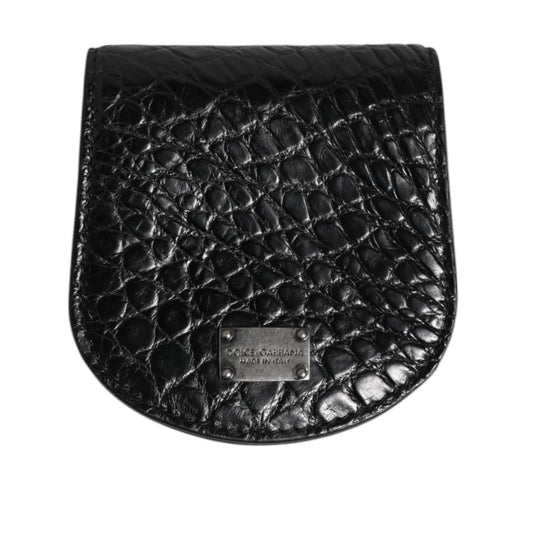 Dolce and Gabbana Luxury Unleashed Exotic Skin Coin Case Wallet &