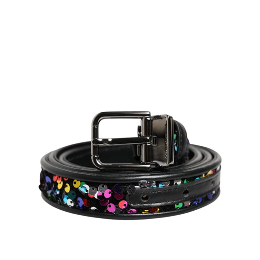 Dolce and Gabbana Metal Buckle Belt Unleashed in Luxe Leather &