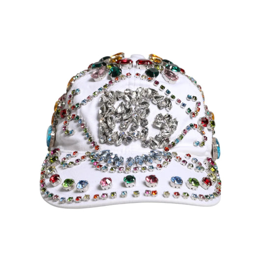 Dolce Gabbana Multicolor Crystal Baseball Cap for Men &