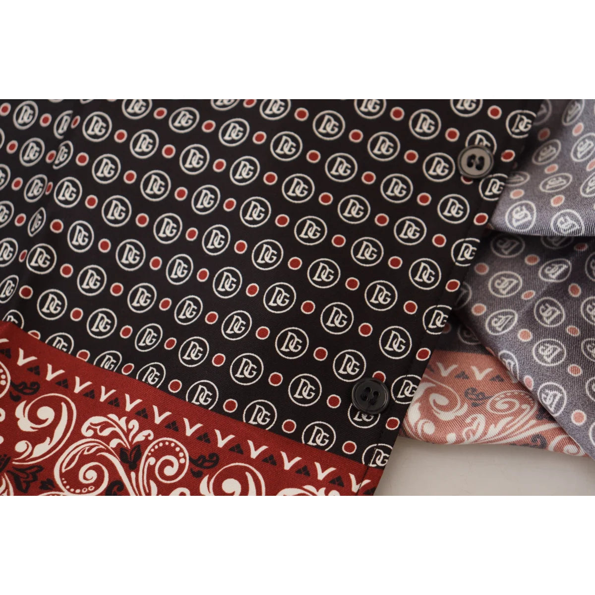 Dolce & Gabbana Multicolor Patterned Casual Shirt for Men