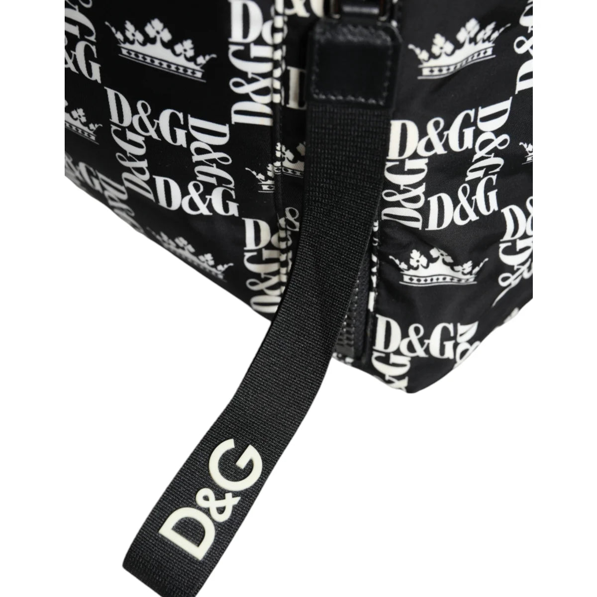 Dolce Gabbana Nylon Backpack Bag with Stylish Print &