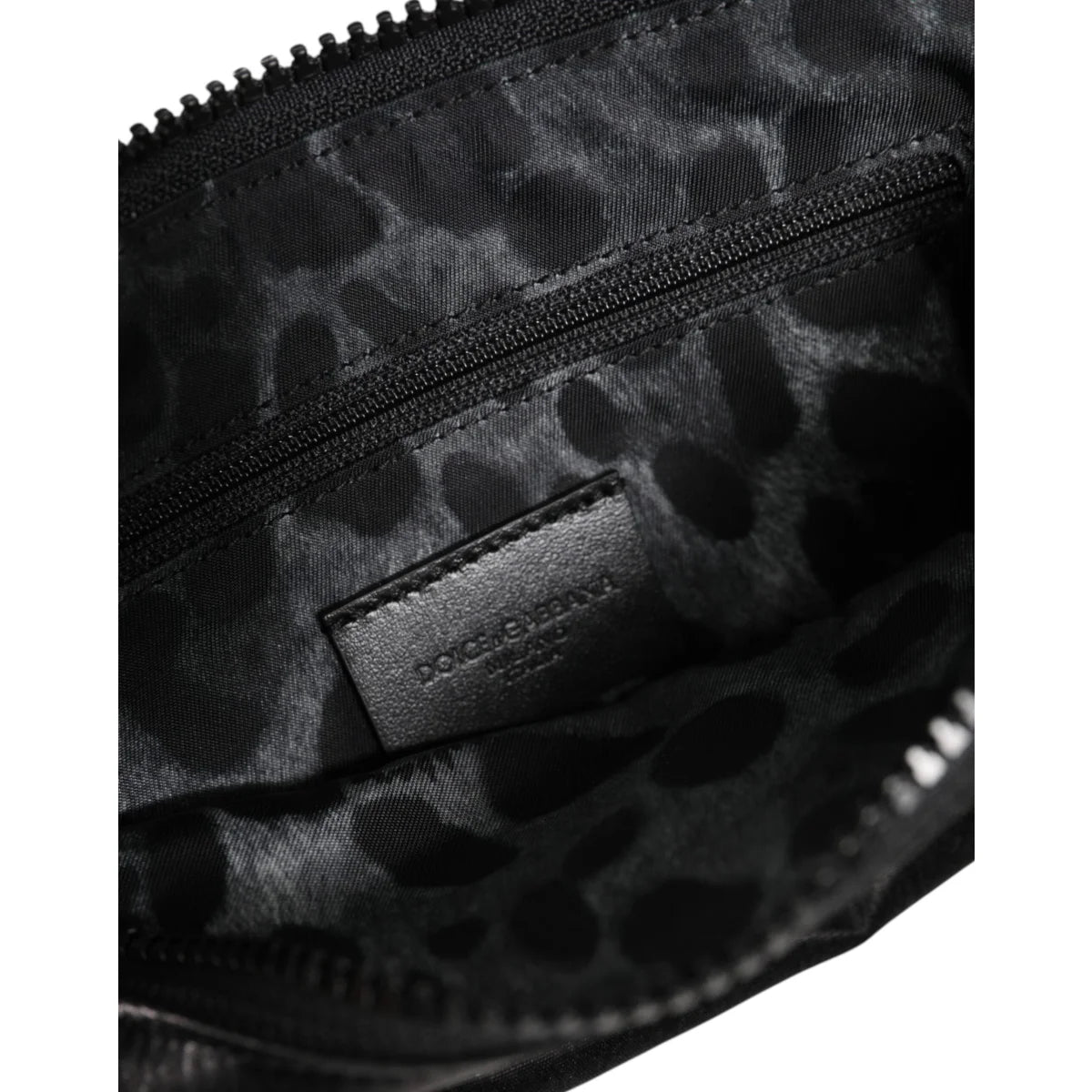Dolce & Gabbana Nylon Calfskin Pouch Luxury Lightweight Accessory