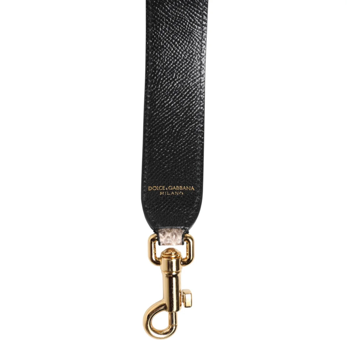 Dolce Gabbana Rainbow Leather Shoulder Strap with Gold-Tone Lobster Clasps &