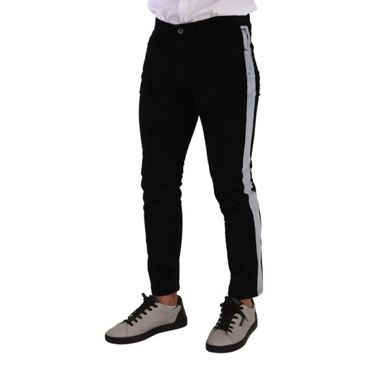 Dolce Gabbana Slim Skinny Jeans Unleash Italian Style with Button Closure &