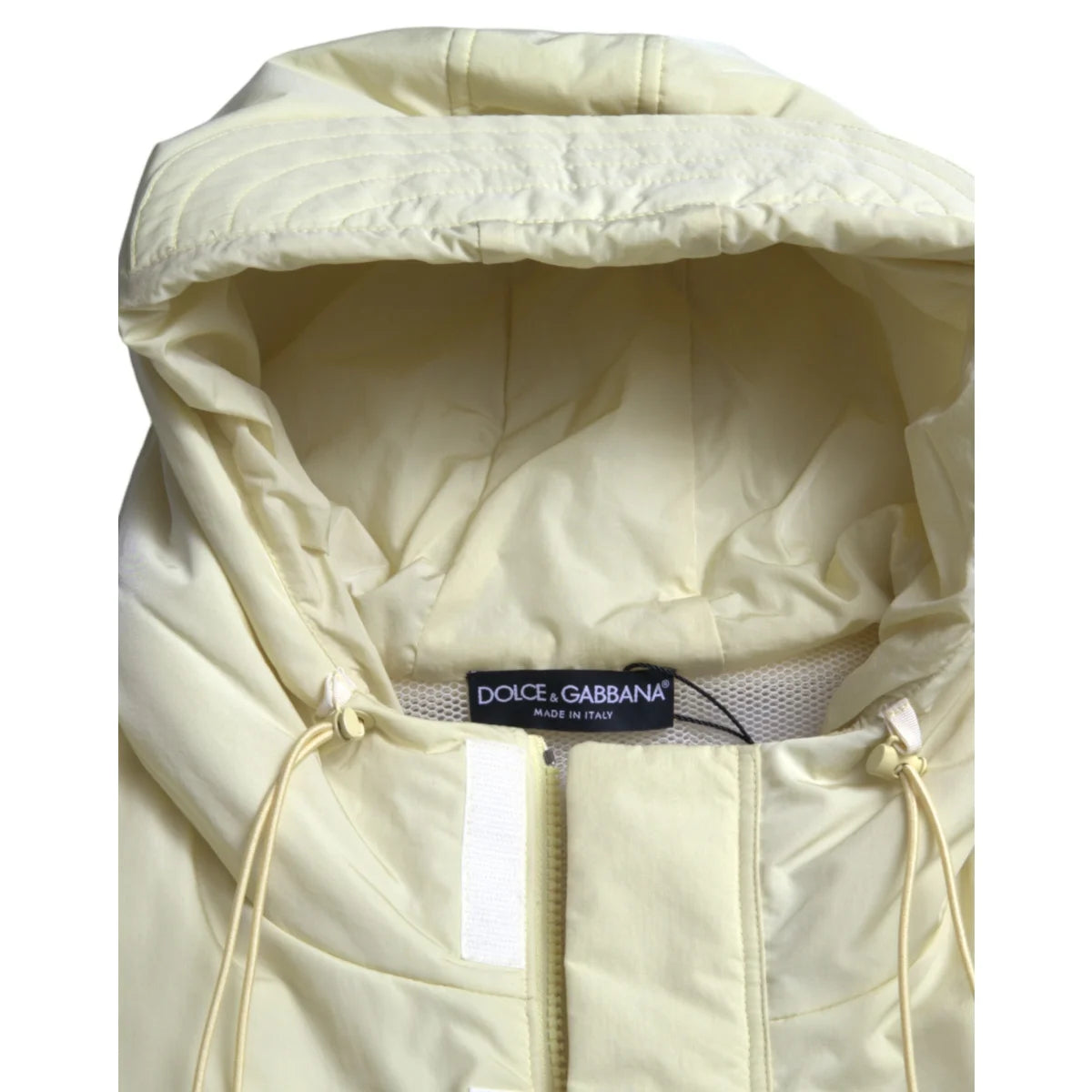 Dolce & Gabbana Sunshine Yellow Hooded Vest Jacket