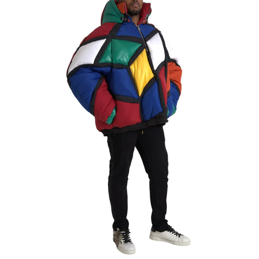 Dolce Gabbana Techno Dream Dress with Vibrant Multicolor Pattern &