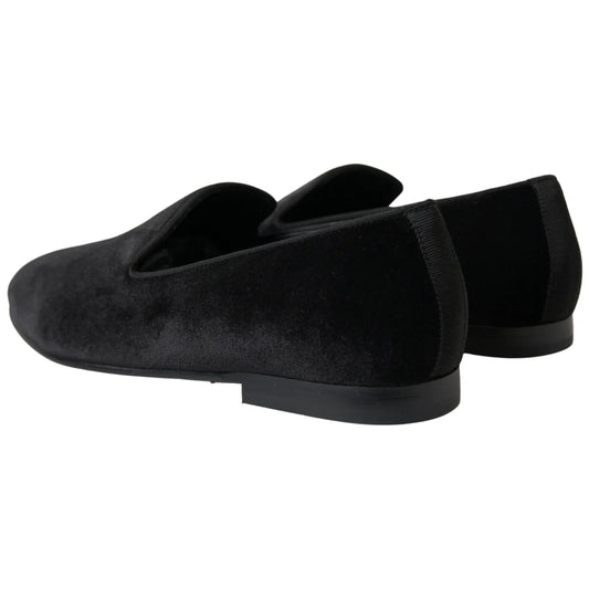 Dolce Gabbana Velvet Loafers Italian Dress Style Splendor &