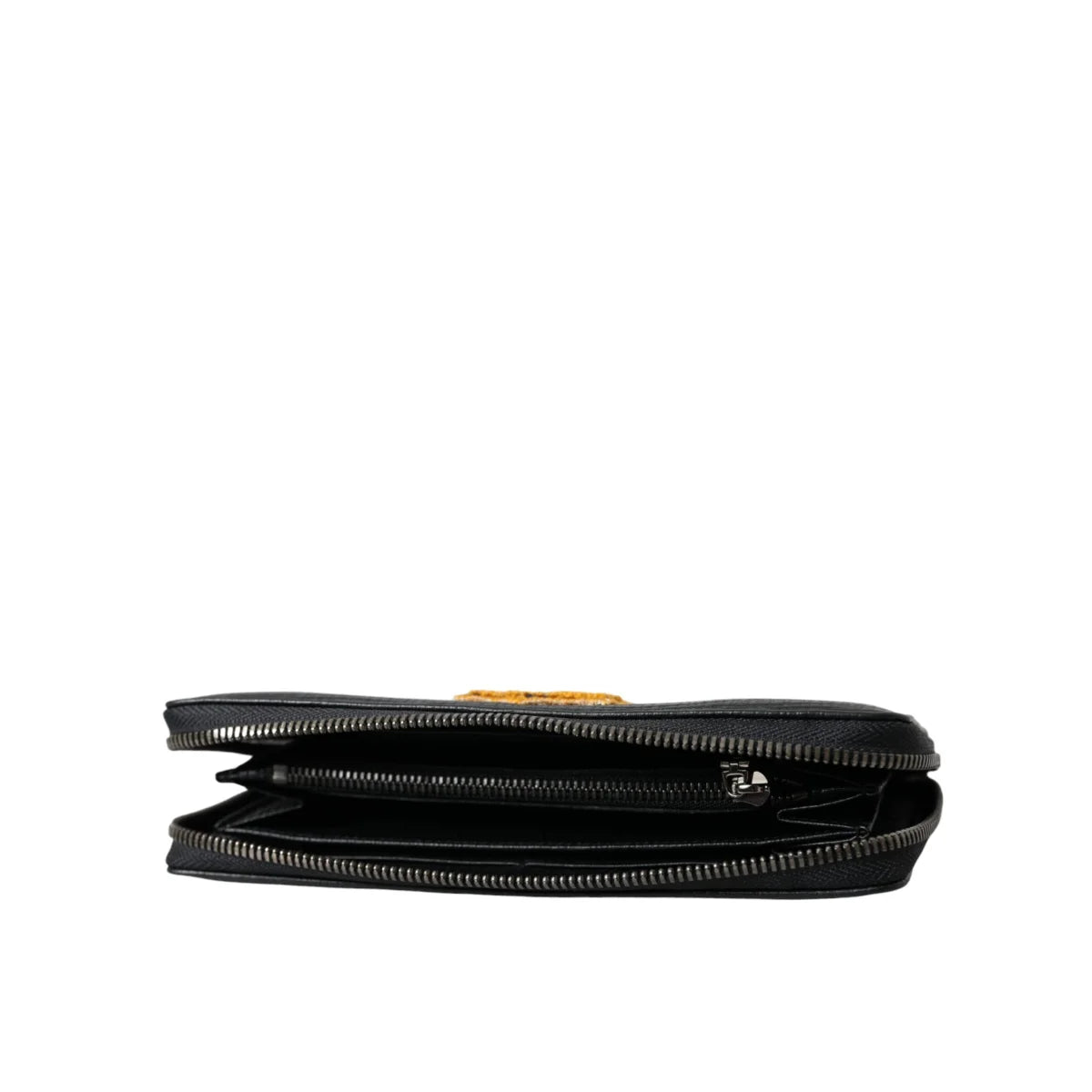 Dolce Gabbana Wallet with Leather Logo Patch and Multiple Card Slots &