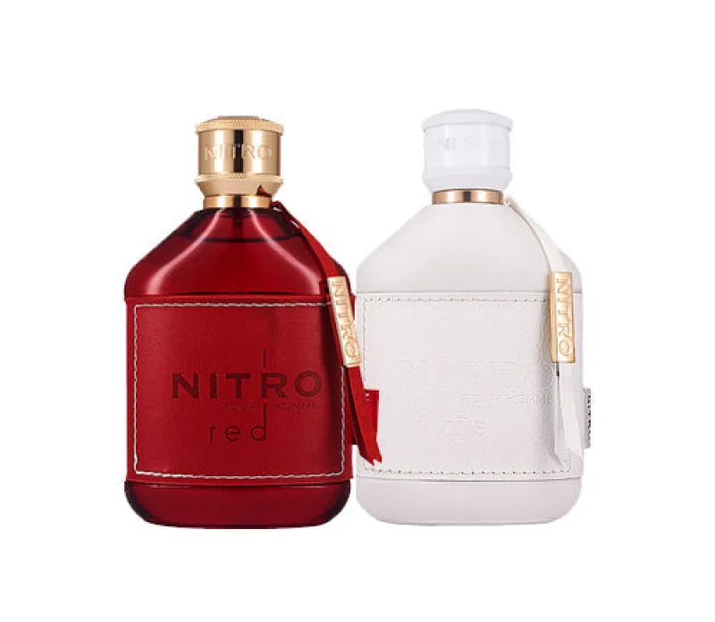 Dumont Nitro Red and White Bundle Ignites Bold Fragrance Adventure Men’s Cologne The Perfume Box