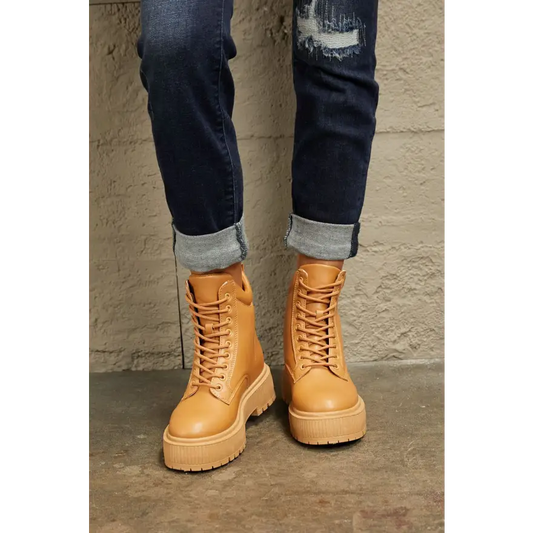 East Lion Corp Platform Combat Boots Deliver Lasting Comfort Shoes Sneakers Trendsi