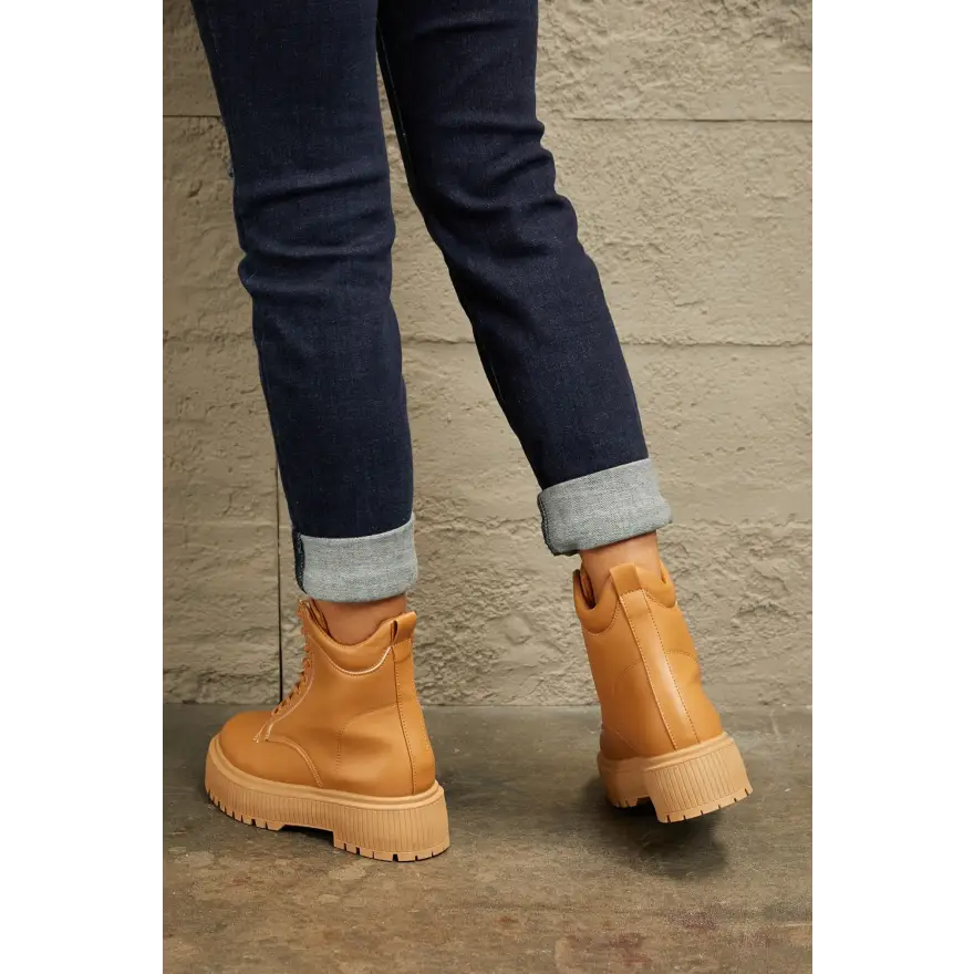 East Lion Corp Platform Combat Boots Deliver Lasting Comfort Shoes Sneakers Trendsi