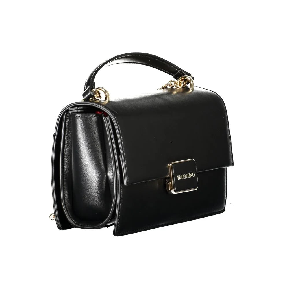 Elegance—the Valentino Bags Chain Shoulder Bag in Lustrous Black Mario
