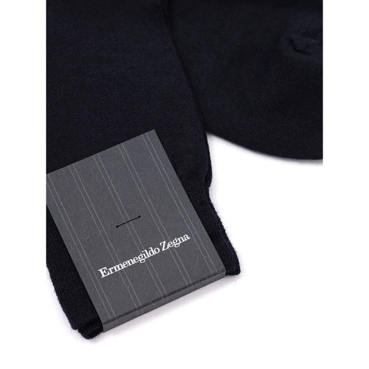 Ermenegildo Zegna Merino Wool Short Socks for Men Made in Italy ZEGNA