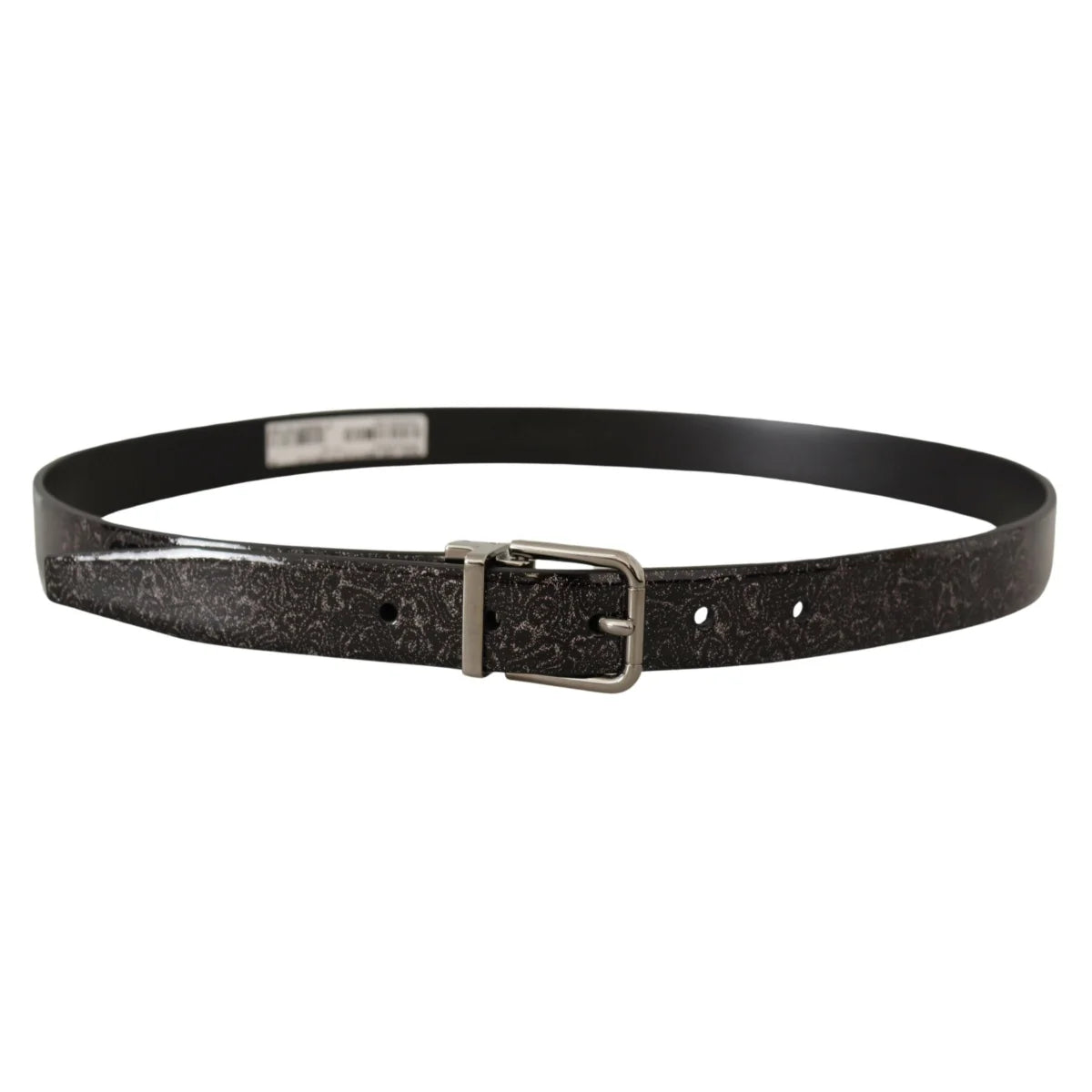 Exquisite Dolce Gabbana Grosgrain Leather Belt With Metal Buckle &
