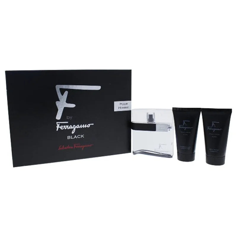 Sleek Ferragamo Pour Homme Black Eau de Toilette Spray with Aftershave Balm Men’s Gift Sets Salvatore
