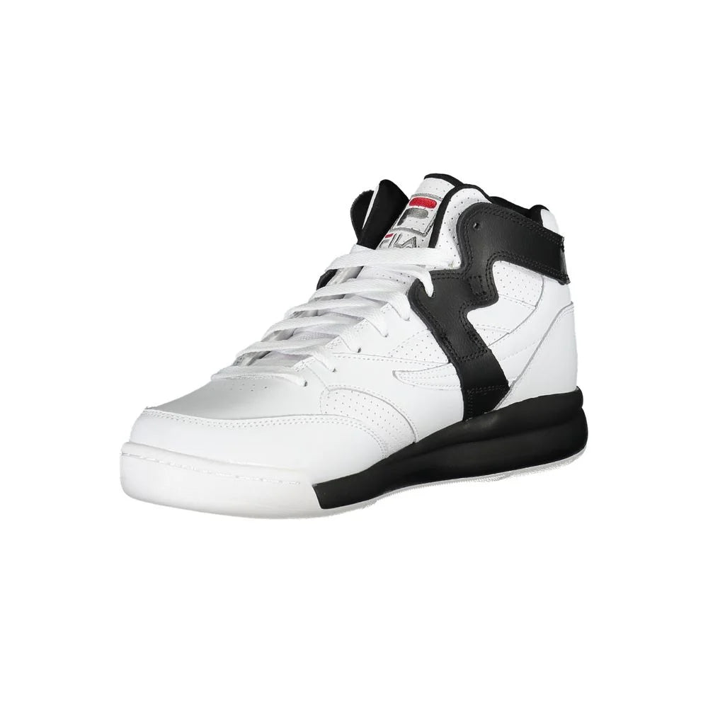 Fila White Polyester Athletic Sneakers