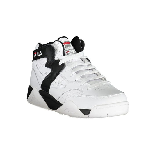 Fila White Polyester Athletic Sneakers
