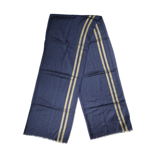 Gabbana Blue Cashmere Scarf Luxurious Softness and Style Dolce &