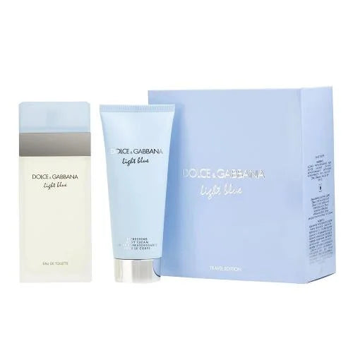 Gabbana Light Blue Gift Set for Women Eau De Toilette Spray 3.3 Oz Women’s Sets Dolce &