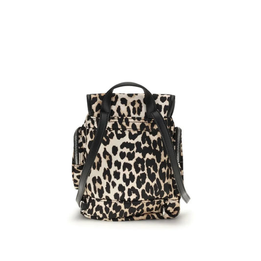 Ganni Animalier Print Nano Backpack in Recycled Polyamide