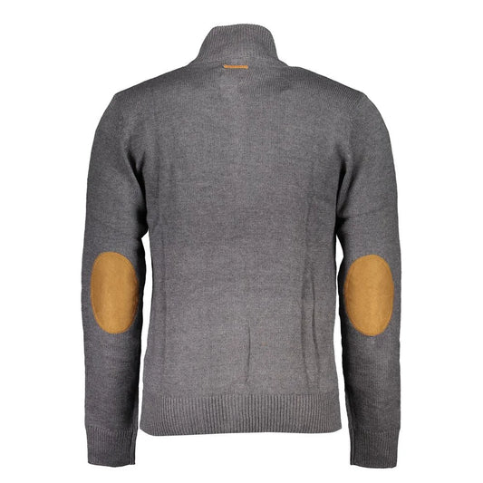 Gianmarco Venturi Gray Cotton Cardigan