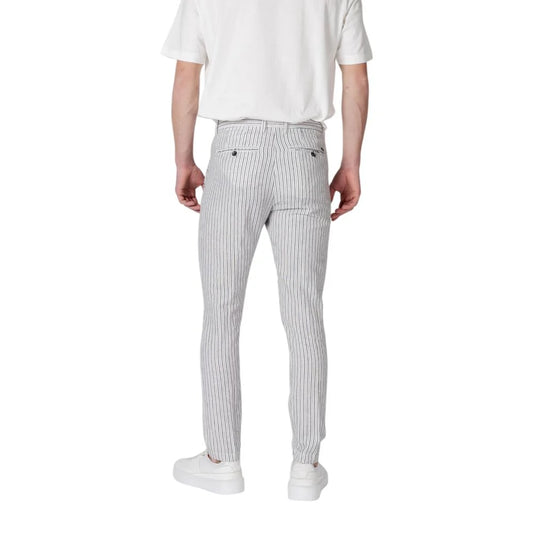 Gianni Lupo Tapered Linen Cotton Trousers for Men Elegance and Comfort