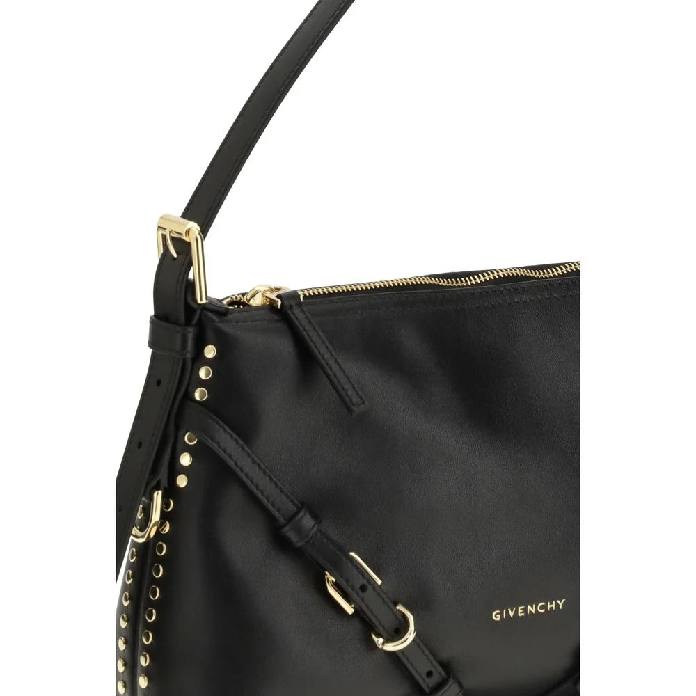 Givenchy Voyou Calf Leather Shoulder Bag with Versatile Strap