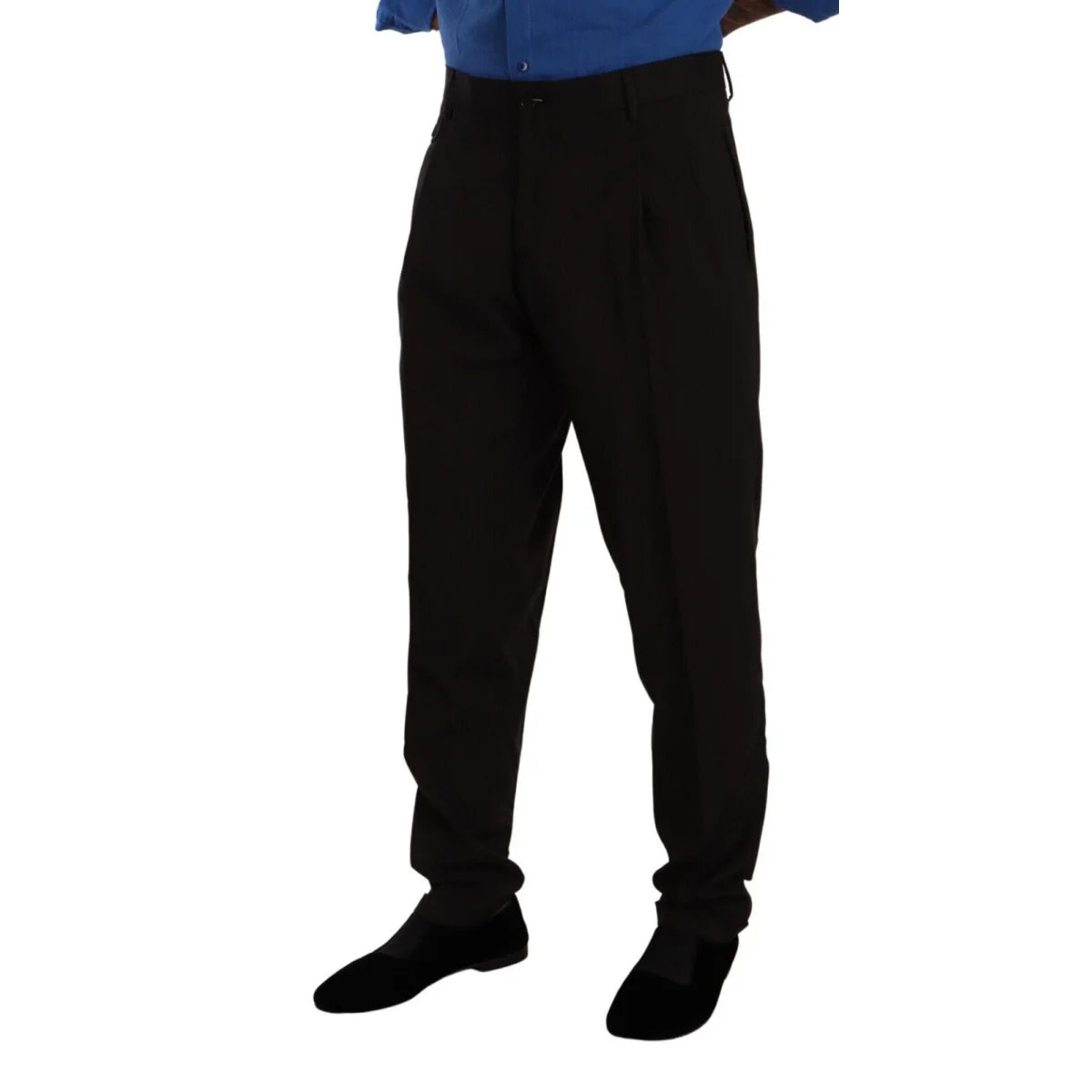 Gorgeous Dolce Gabbana Brown Striped Italian Style Dress Pants &