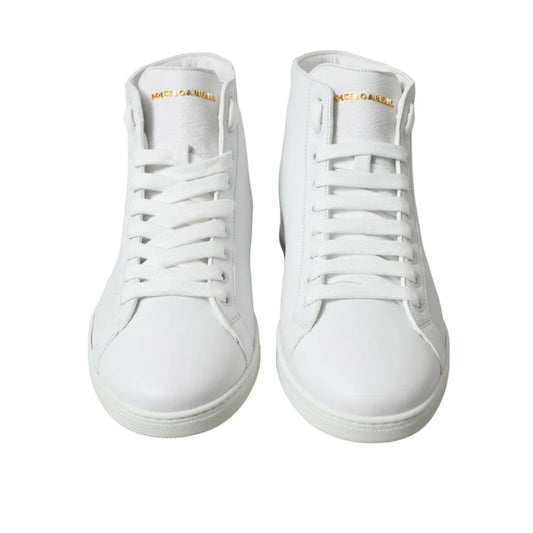 Gorgeous Gabbana Saint Tropez Leather High Lace Up Sneakers Dolce &