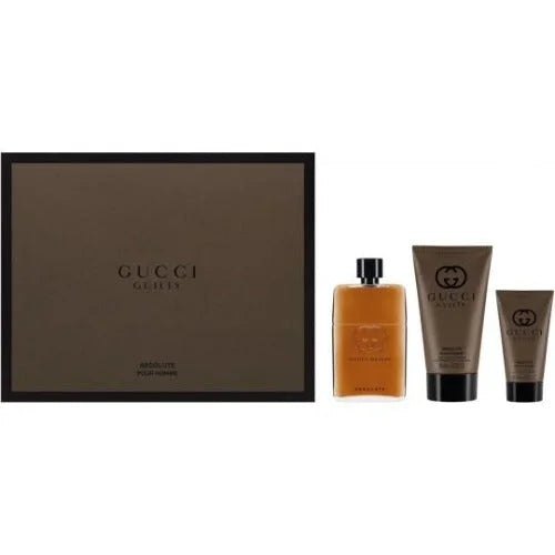 Gucci Guilty Absolute Pour Homme 3 Piece Gift Set for Men Men’s Sets
