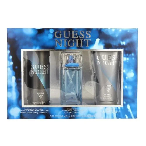Guess Night 3 Piece Gift Set for Men Eau De Toilette and Deodorant Men’s Sets