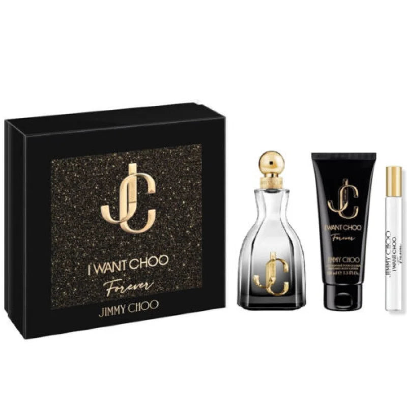 Sensual Jimmy Choo Forever Gift Set with Bitter Almond Bloom Women’s Perfume