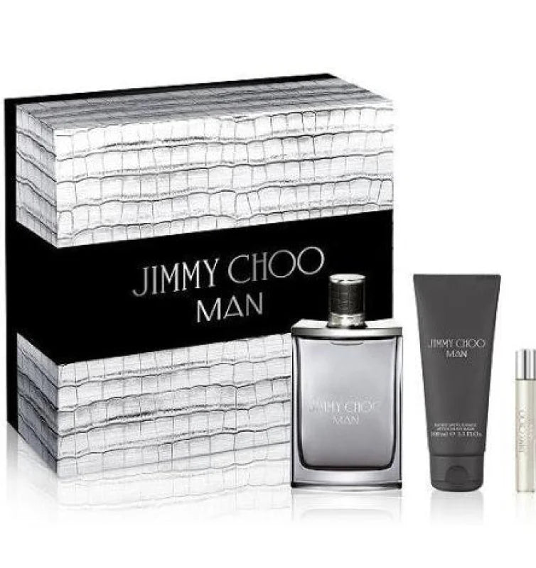 Jimmy Choo Man Fragrance Gift Set with Shave Balm and Travel Spray Men’s Sets