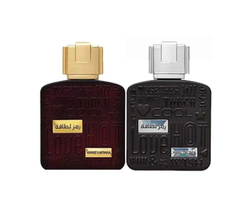 Lattafa Ramz Gold and Silver Bundle of Alluring Amber Woods Men’s Cologne The Perfume Box