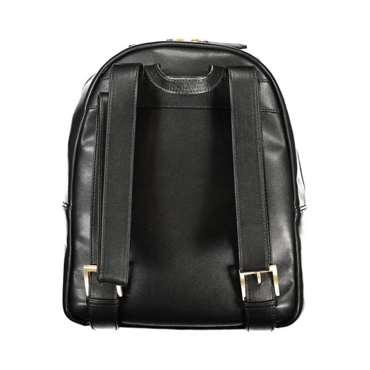 Mario Valentino Black Polyurethane Women Backpack